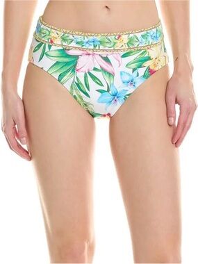Tommy Bahama Orchid Garden Print High Waisted Swim Bottom Size Large